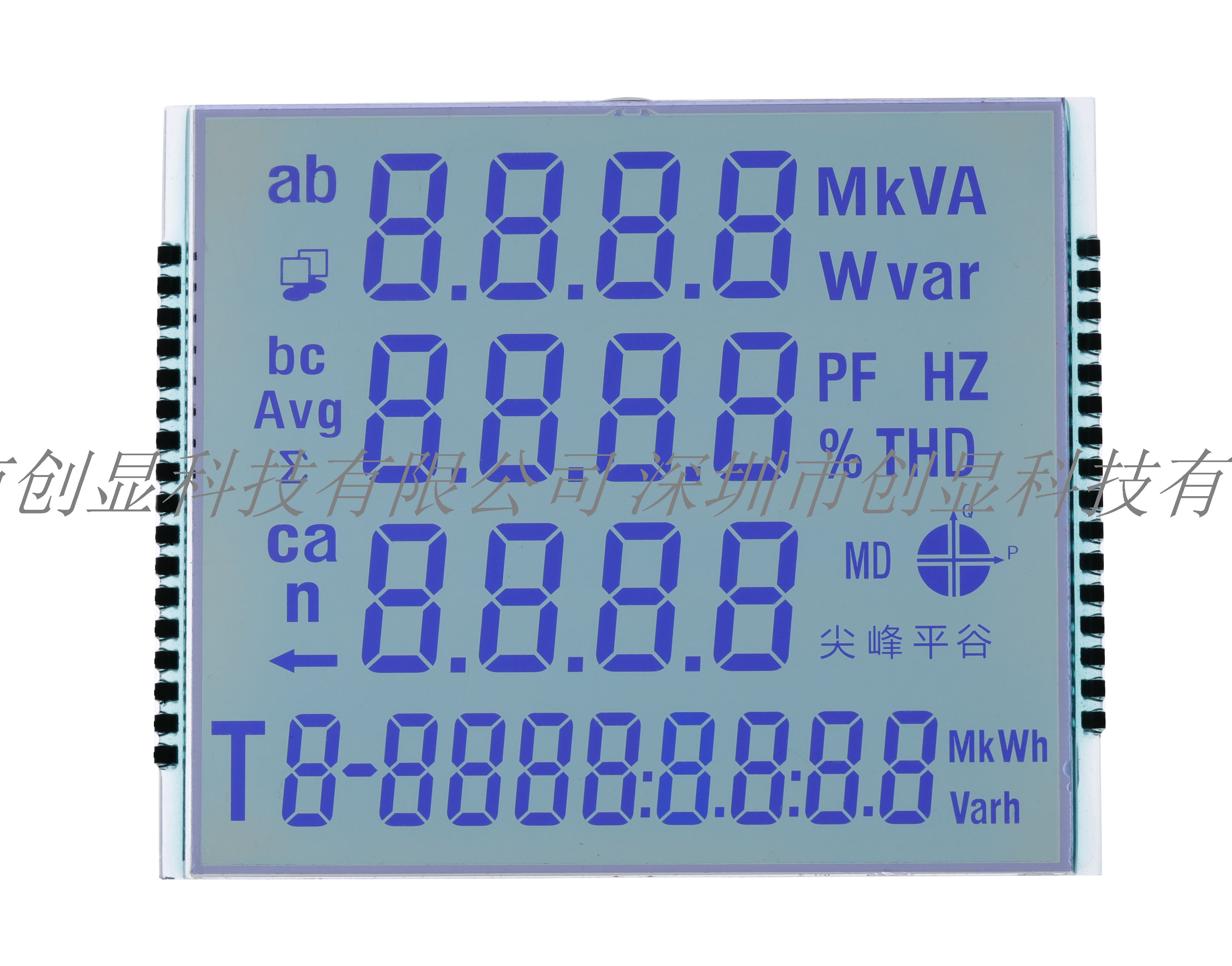 电表液晶显示屏